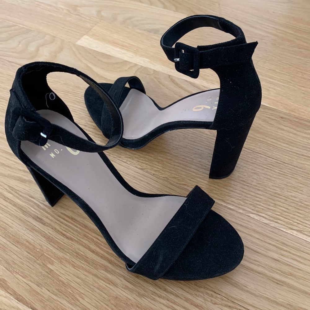 Mix No. 6 Black Suede Frema Sandal